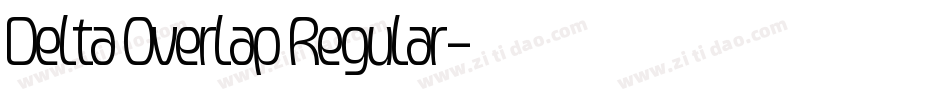 Delta Overlap Regular字体转换
